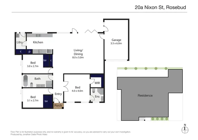 Floorplan of Homely house listing, 20A Nixon Street, Rosebud VIC 3939