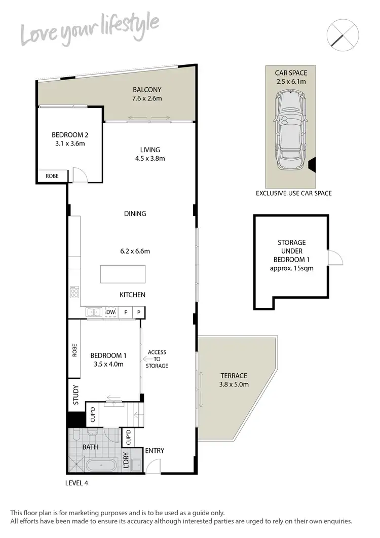 Floorplan of Homely apartment listing, 414/1 Missenden Road, Camperdown NSW 2050