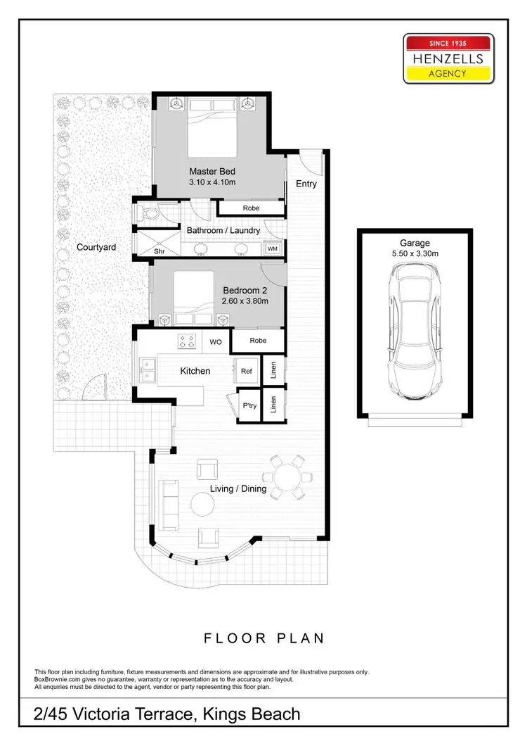 Floorplan of Homely unit listing, 2/45 Victoria Terrace, Kings Beach QLD 4551