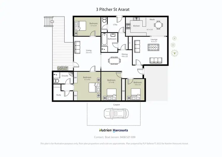 Floorplan of Homely house listing, 3 Pitcher Street, Ararat VIC 3377