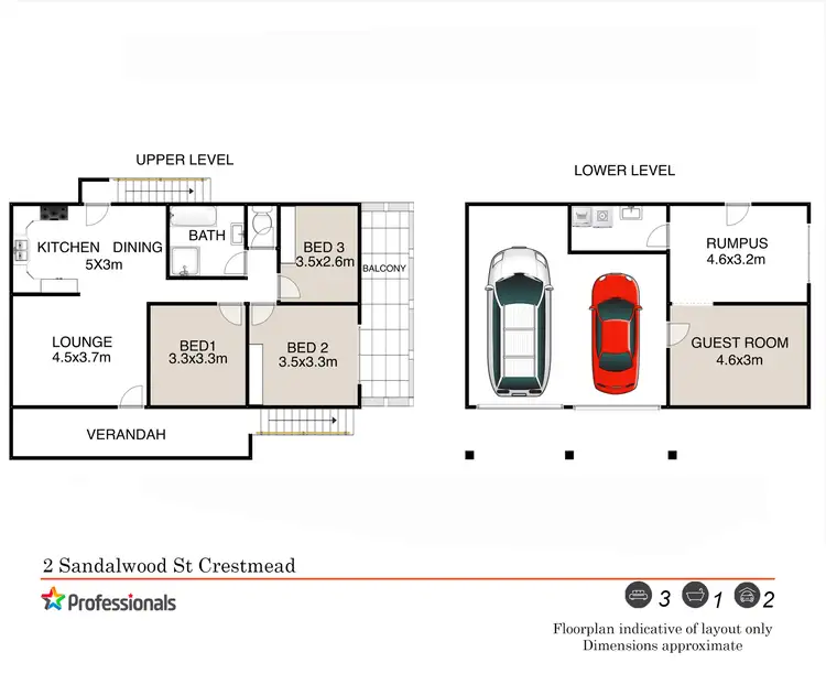 Floorplan of Homely house listing, 2 Sandalwood Street, Crestmead QLD 4132