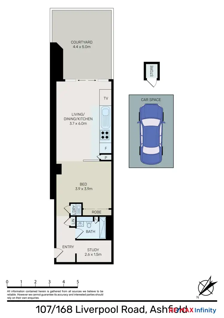 Floorplan of Homely apartment listing, 107/168 Liverpool Road, Ashfield NSW 2131