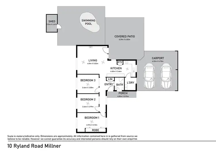 Floorplan of Homely house listing, 10 Ryland Road, Millner NT 810