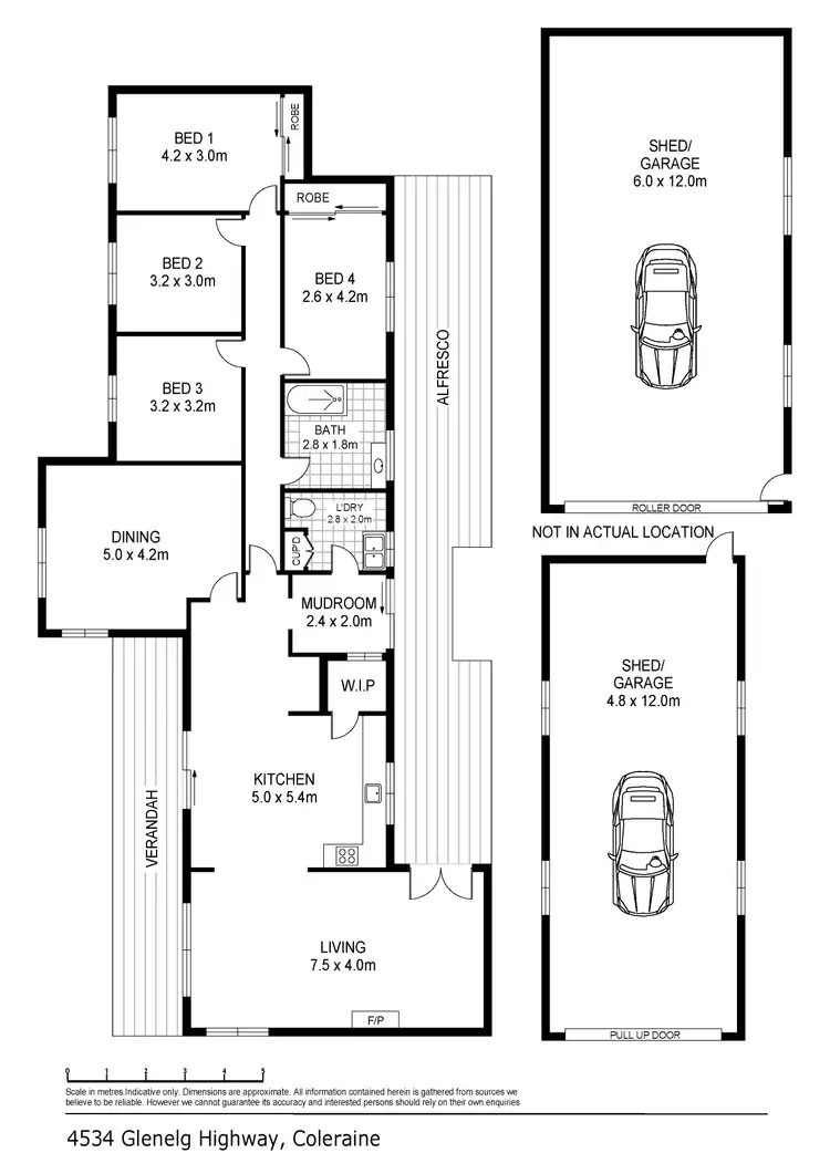 Floorplan of Homely house listing, 4534 Glenelg Highway, Coleraine VIC 3315