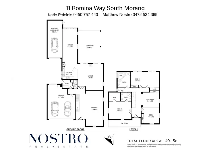 Floorplan of Homely house listing, 11 Romina Way, South Morang VIC 3752