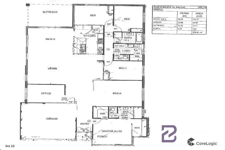 Floorplan of Homely house listing, 20 Colesbrook Drive, Byford WA 6122
