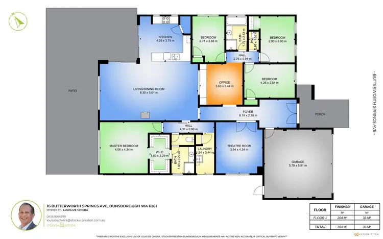 Floorplan of Homely house listing, 16 Butterworth Springs Avenue, Dunsborough WA 6281