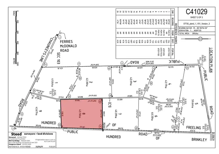Floorplan of Homely land listing, LOT 8, 1607 Chaunceys Line Road, Monarto South SA 5254
