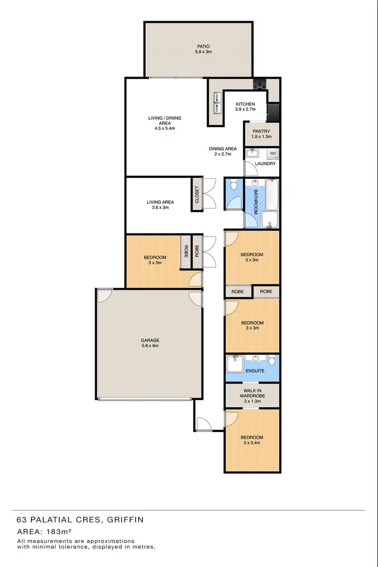 Floorplan of Homely house listing, 63 Palatial Crescent, Griffin QLD 4503