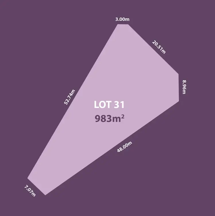 Floorplan of Homely land listing, 55 Huntingdale Drive, Normanville SA 5204