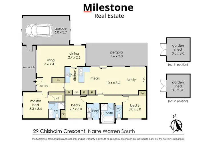 Floorplan of Homely house listing, 29 Chisholm Crescent, Narre Warren South VIC 3805