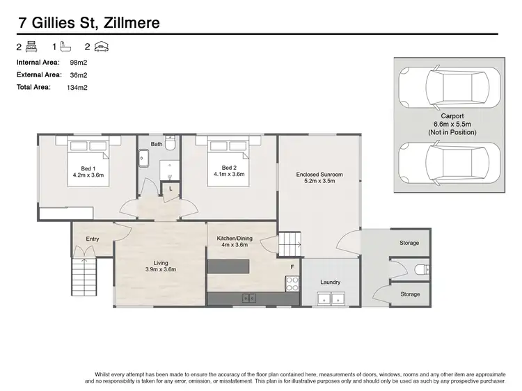 Floorplan of Homely house listing, 7 Gillies Street, Zillmere QLD 4034