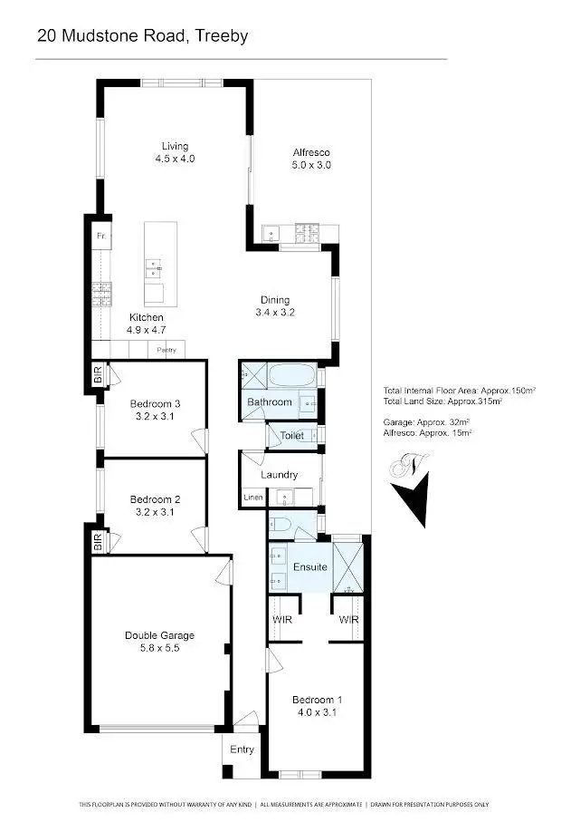 Floorplan of Homely house listing, 20 Mudstone Road, Treeby WA 6164