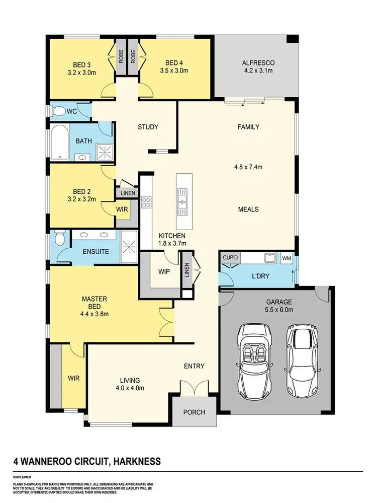 Floorplan of Homely house listing, 4 Wanneroo Circuit, Harkness VIC 3337