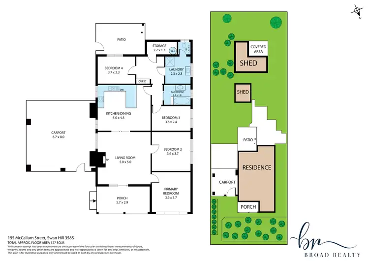 Floorplan of Homely house listing, 195 McCallum Street, Swan Hill VIC 3585