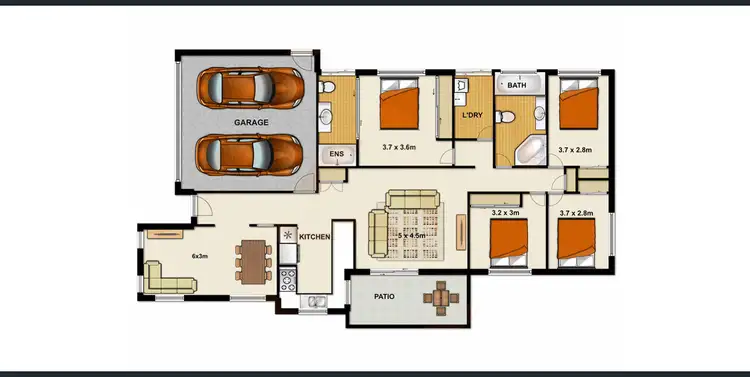 Floorplan of Homely house listing, 5 Scribbly Gum Court, Boronia Heights QLD 4124