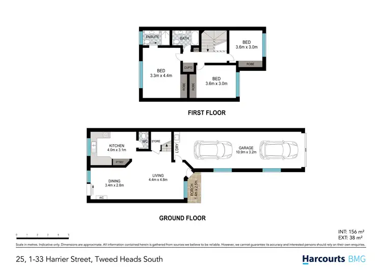 Floorplan of Homely semi-detached listing, 25/1 Harrier Street, Tweed Heads South NSW 2486
