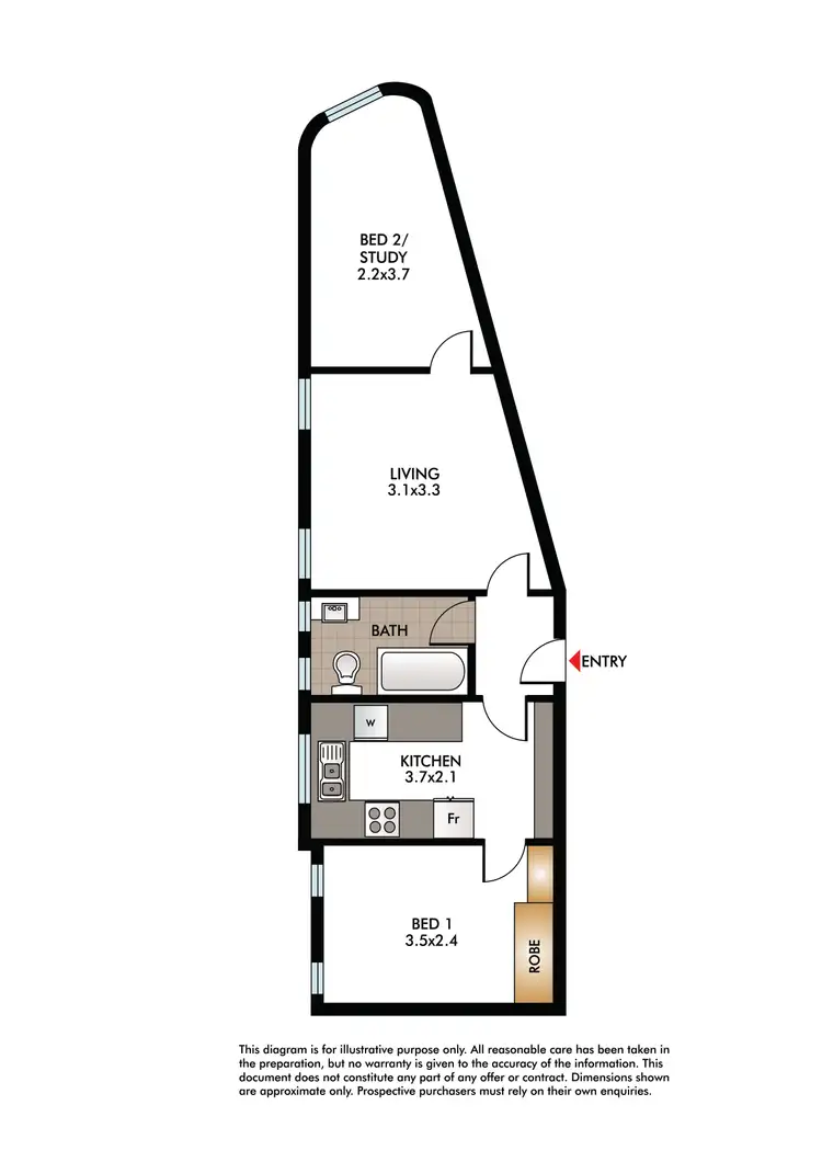 Floorplan of Homely apartment listing, 8/82 Birriga Road, Bellevue Hill NSW 2023