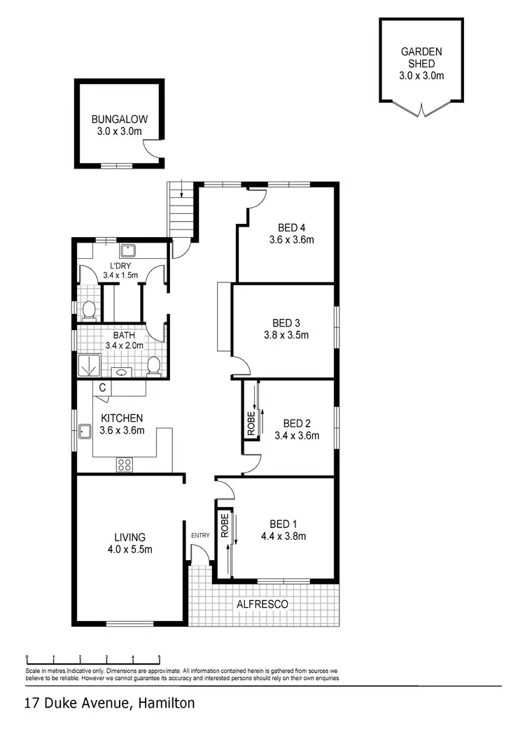 Floorplan of Homely house listing, 17 Duke Avenue, Hamilton VIC 3300