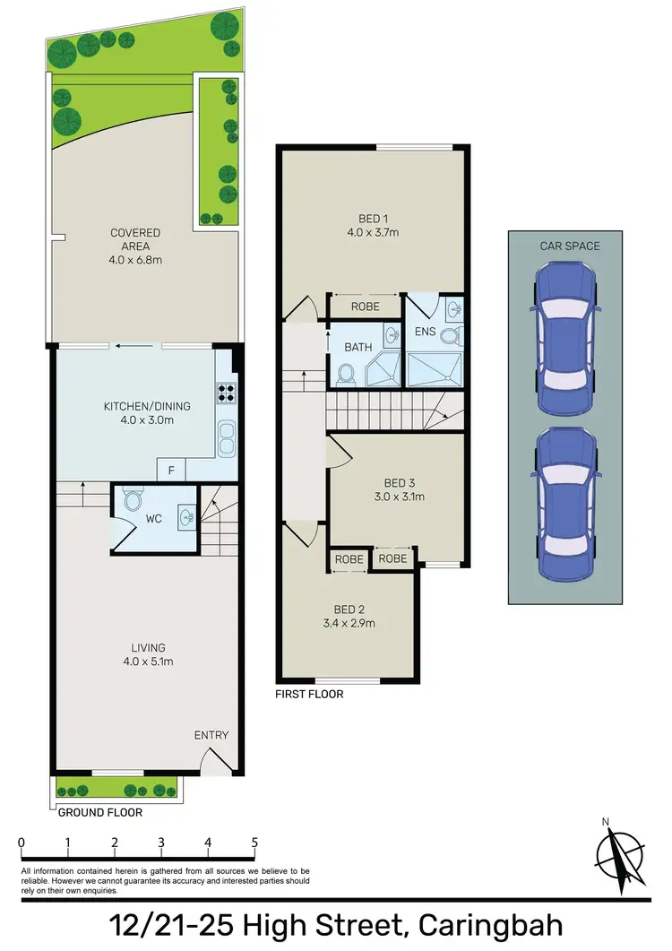 Floorplan of Homely townhouse listing, 12/21-25 High Street, Caringbah NSW 2229