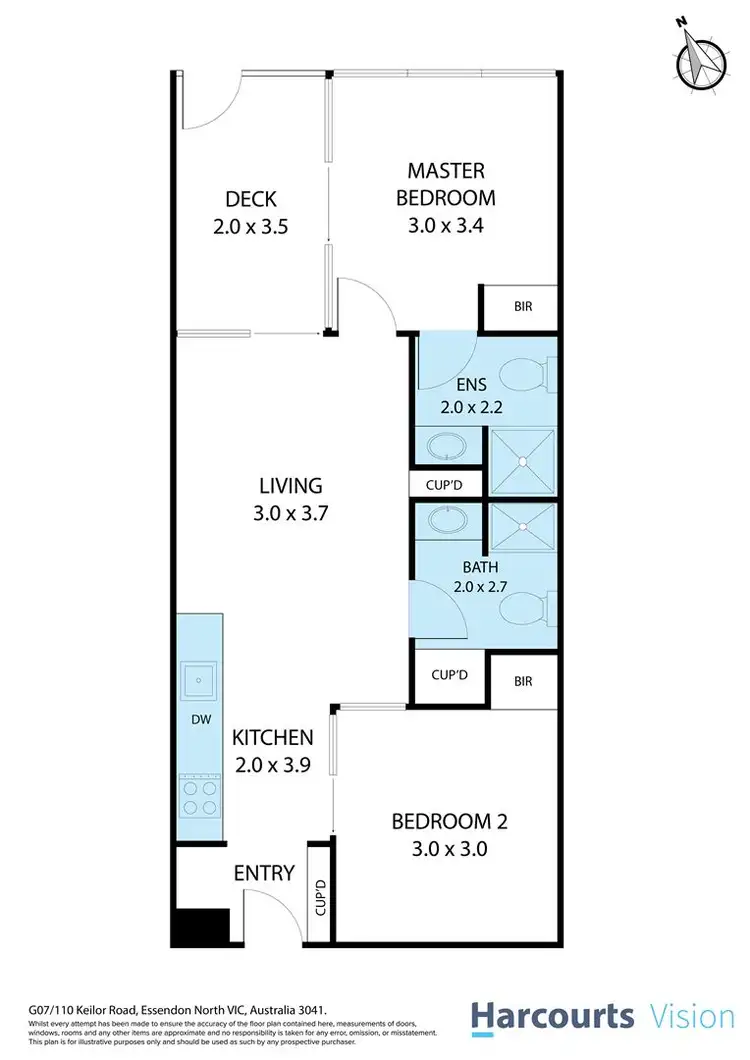 Floorplan of Homely house listing, 7/110 Keilor Road, Essendon North VIC 3041