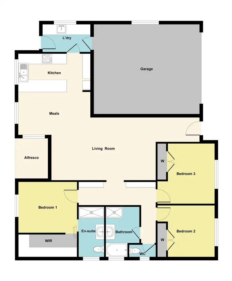 Floorplan of Homely house listing, 2/301 Barkly Street, Ararat VIC 3377