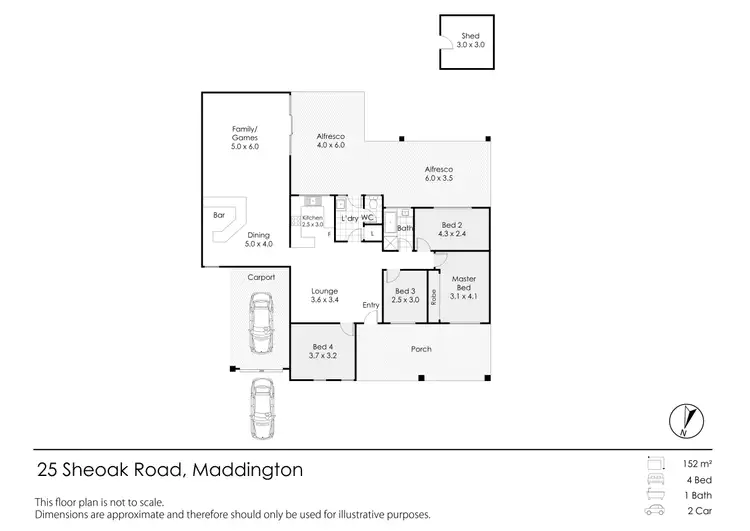 Floorplan of Homely house listing, 25 Sheoak Road, Maddington WA 6109