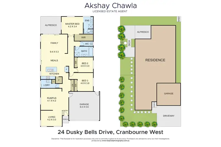 Floorplan of Homely house listing, 24 Dusky Bells Drive, Cranbourne West VIC 3977