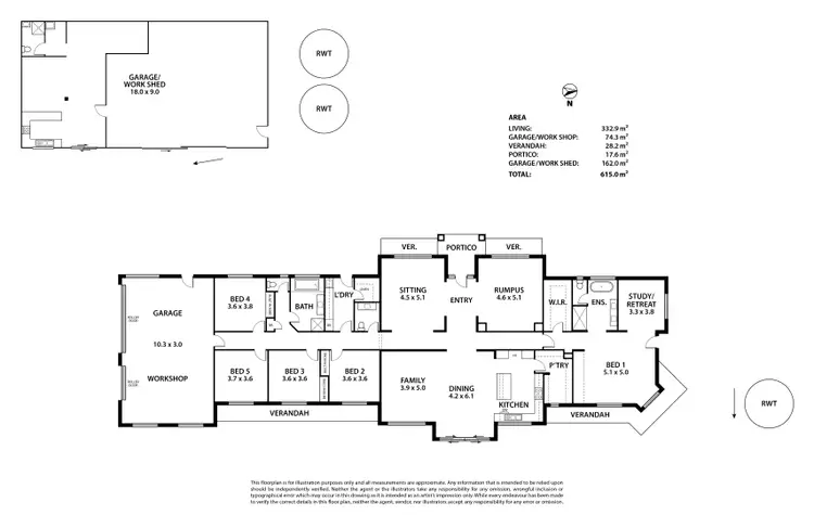 Floorplan of Homely house listing, 555 Springs Road, Mount Barker Springs SA 5251
