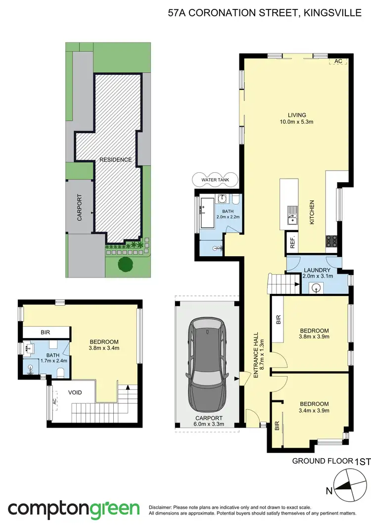 Floorplan of Homely house listing, 57A Coronation Street, Kingsville VIC 3012