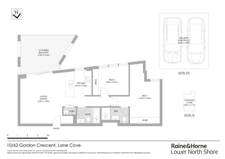 Floorplan of Homely apartment listing, 10/62 Gordon Crescent, Lane Cove NSW 2066