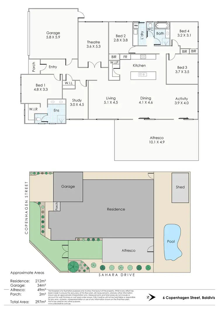 Floorplan of Homely house listing, 6 Copenhagen Street, Baldivis WA 6171