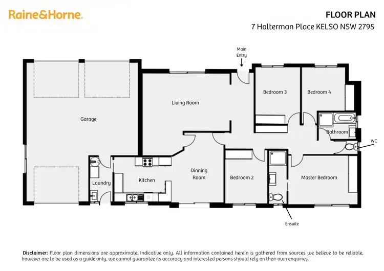 Floorplan of Homely house listing, 7 Holterman Place, Kelso NSW 2795