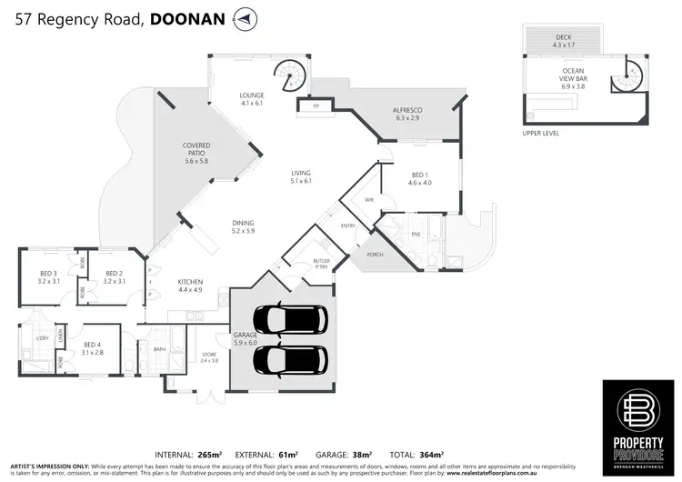 Floorplan of Homely house listing, 57 Regency Road, Doonan QLD 4562