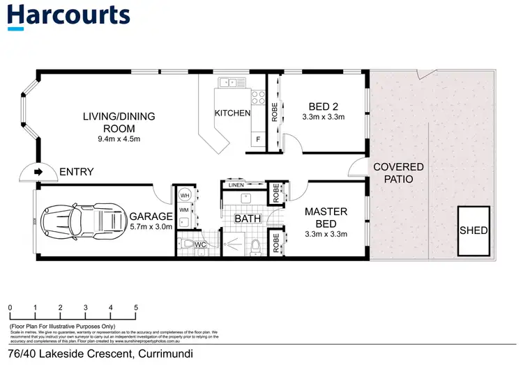 Floorplan of Homely unit listing, 76/40 Lakeside Crescent, Currimundi QLD 4551