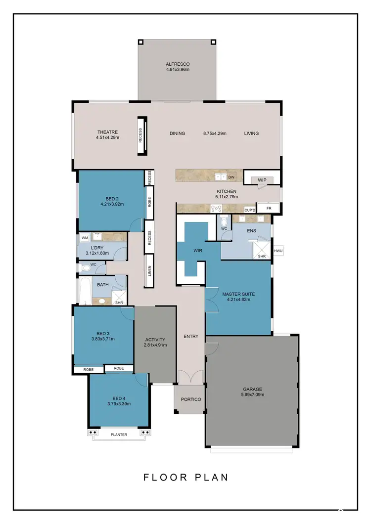 Floorplan of Homely house listing, 347 Wright Road, Piara Waters WA 6112