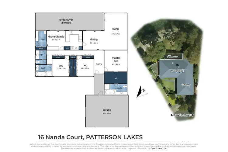 Floorplan of Homely house listing, 16 Nanda Court, Patterson Lakes VIC 3197