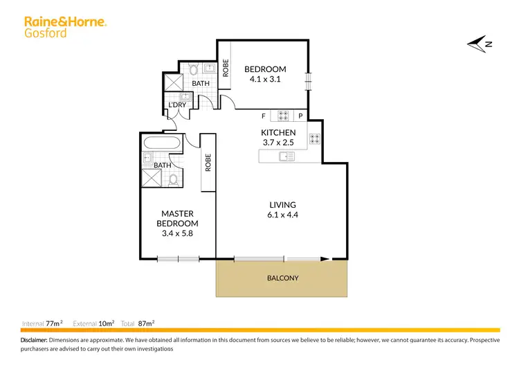 Floorplan of Homely apartment listing, 33/12 Baker Street, Gosford NSW 2250