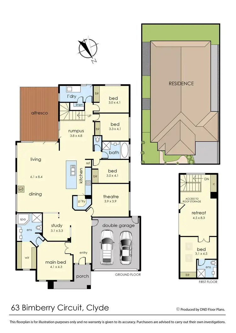 Floorplan of Homely house listing, 63 Bimberry Circuit, Clyde VIC 3978