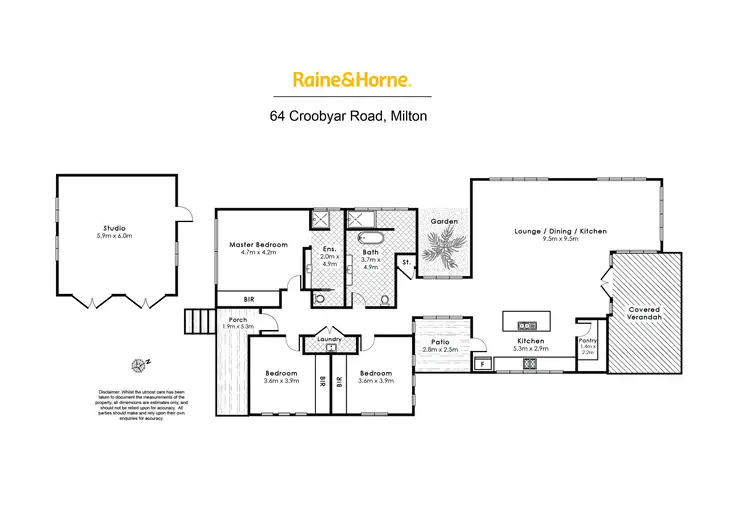 Floorplan of Homely house listing, 64 Croobyar Rd, Milton NSW 2538
