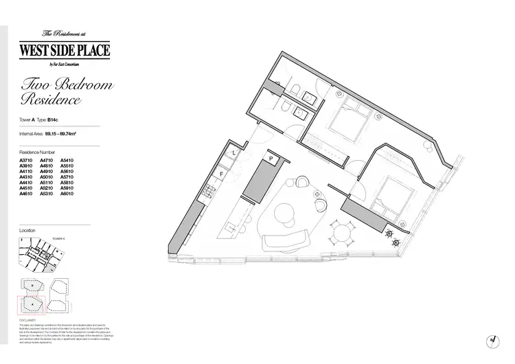 Floorplan of Homely apartment listing, 5710A/260 Spencer Street, Melbourne VIC 3000