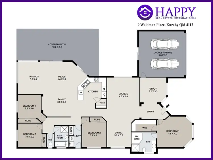 Floorplan of Homely house listing, 9 Waldman Place, Kuraby QLD 4112