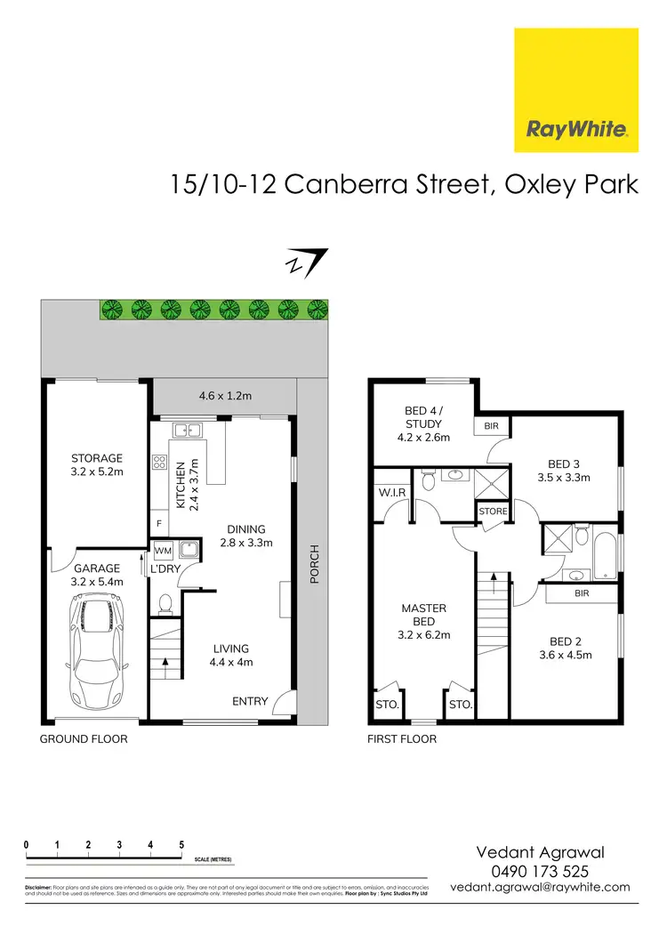 Floorplan of Homely townhouse listing, 15/10-12 Canberra Street, Oxley Park NSW 2760