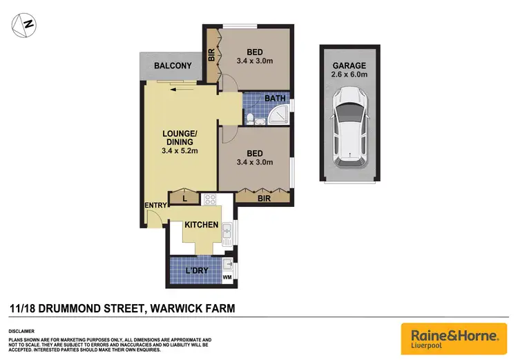 Floorplan of Homely unit listing, 11/18 Drummond Street, Warwick Farm NSW 2170