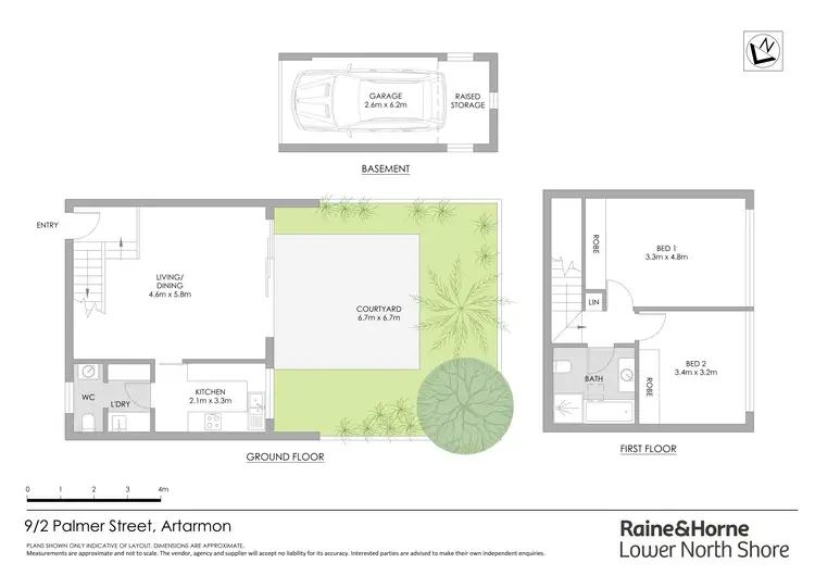 Floorplan of Homely townhouse listing, 9/2 Palmer Street, Artarmon NSW 2064