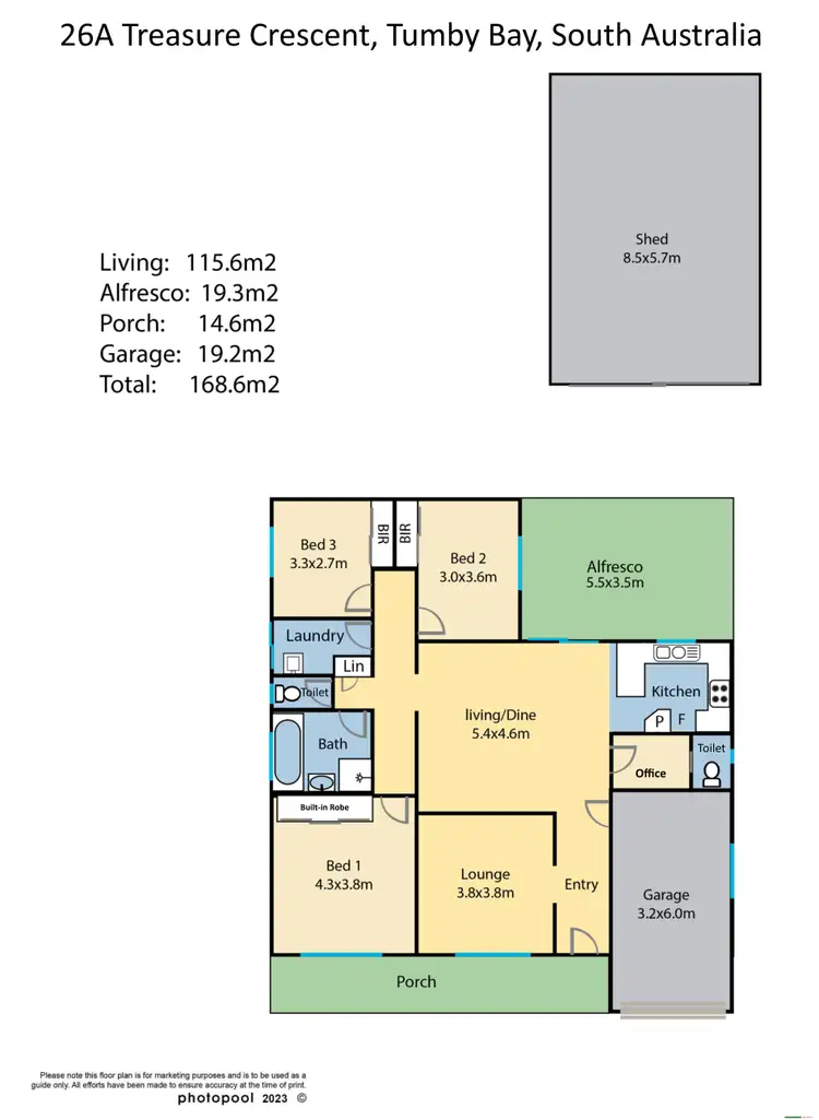 Floorplan of Homely house listing, 26A Treasure Crescent, Tumby Bay SA 5605