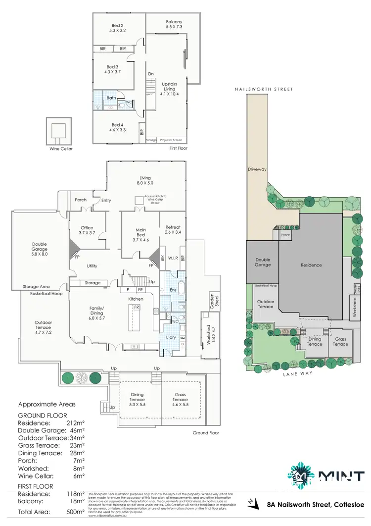 Floorplan of Homely house listing, 8A Nailsworth Street, Cottesloe WA 6011