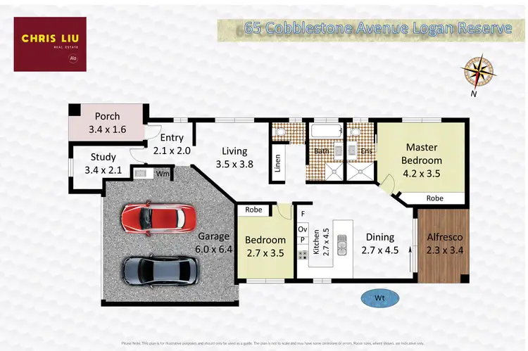 Floorplan of Homely house listing, 65 Cobblestone Avenue, Logan Reserve QLD 4133