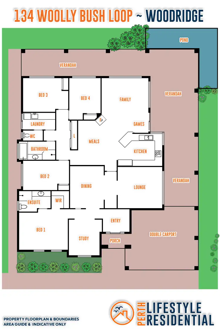 Floorplan of Homely house listing, 134 Woolly Bush Loop, Woodridge WA 6041