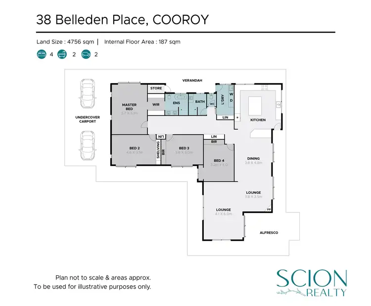 Floorplan of Homely house listing, 38 Belleden Place, Cooroy QLD 4563